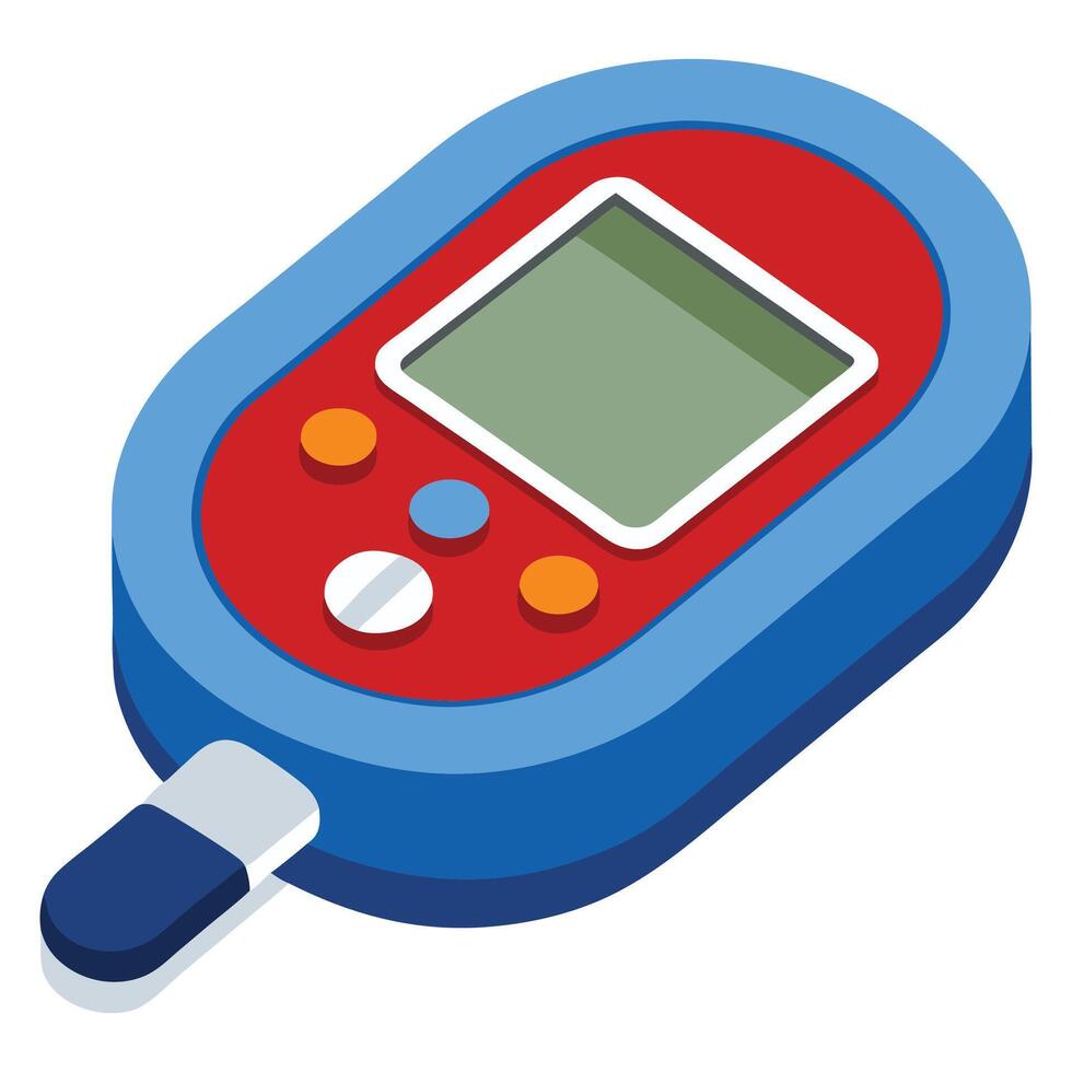 An illustration of a digital thermometer vector