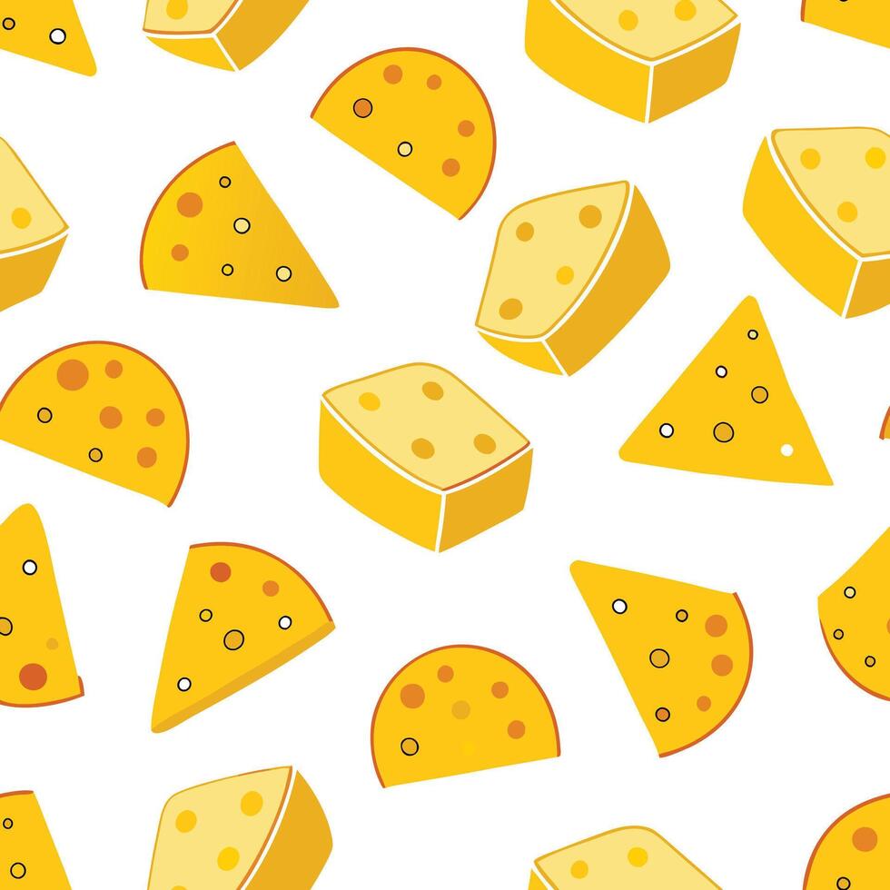 Add Flavor to Graphics with Cheese Pattern. vector