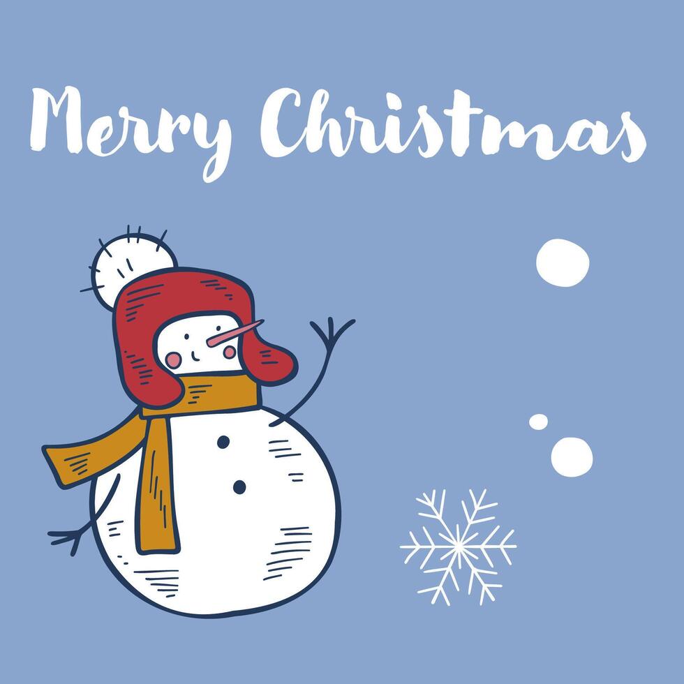 Charming snowmen illustrations in a cute, simple style with minimal colors. Each snowman is unique with festive details, perfect for holiday cards, winter decor, and seasonal projects. vector
