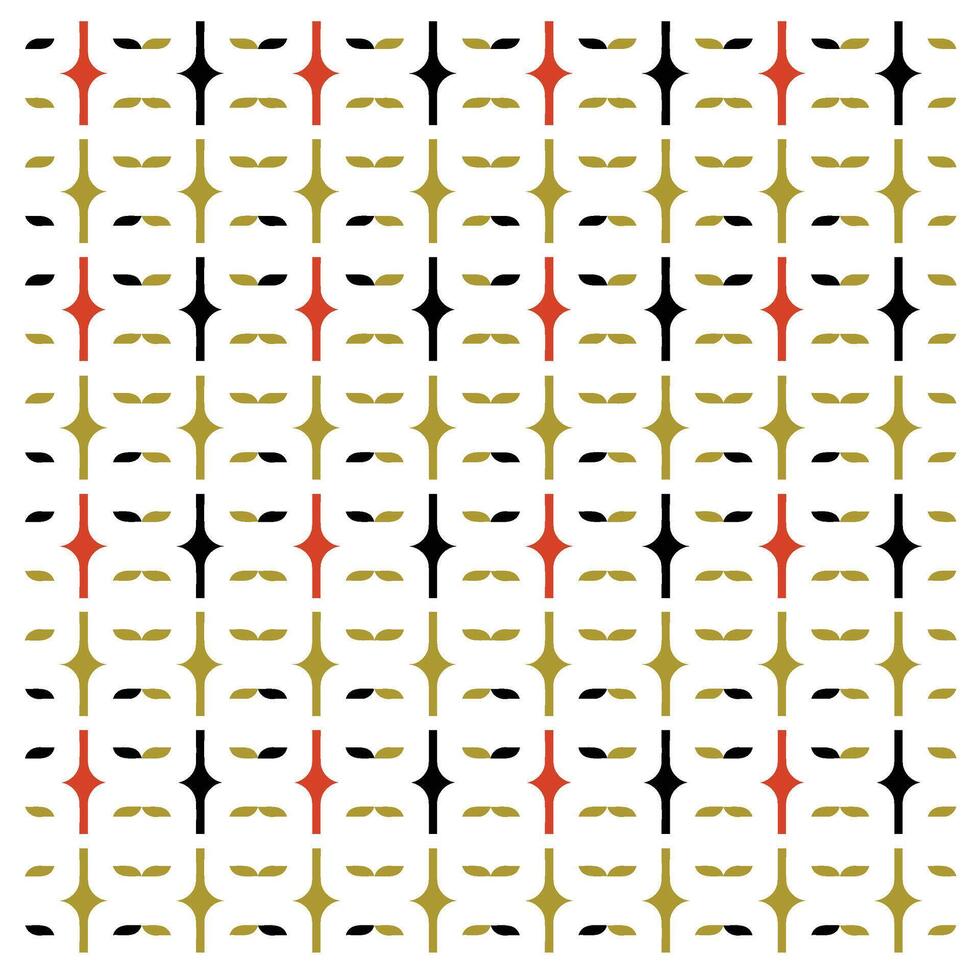 Abstract Geometric Print Pattern with Exotic White Background, Seamless Artwork Design to Ready for Work. vector