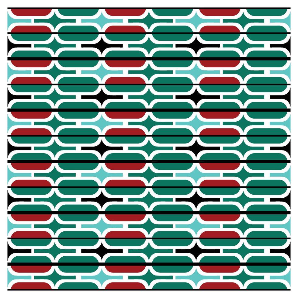 Abstract Geometric Print Pattern with Exotic Background, Seamless Artwork Design to Ready for Work. vector