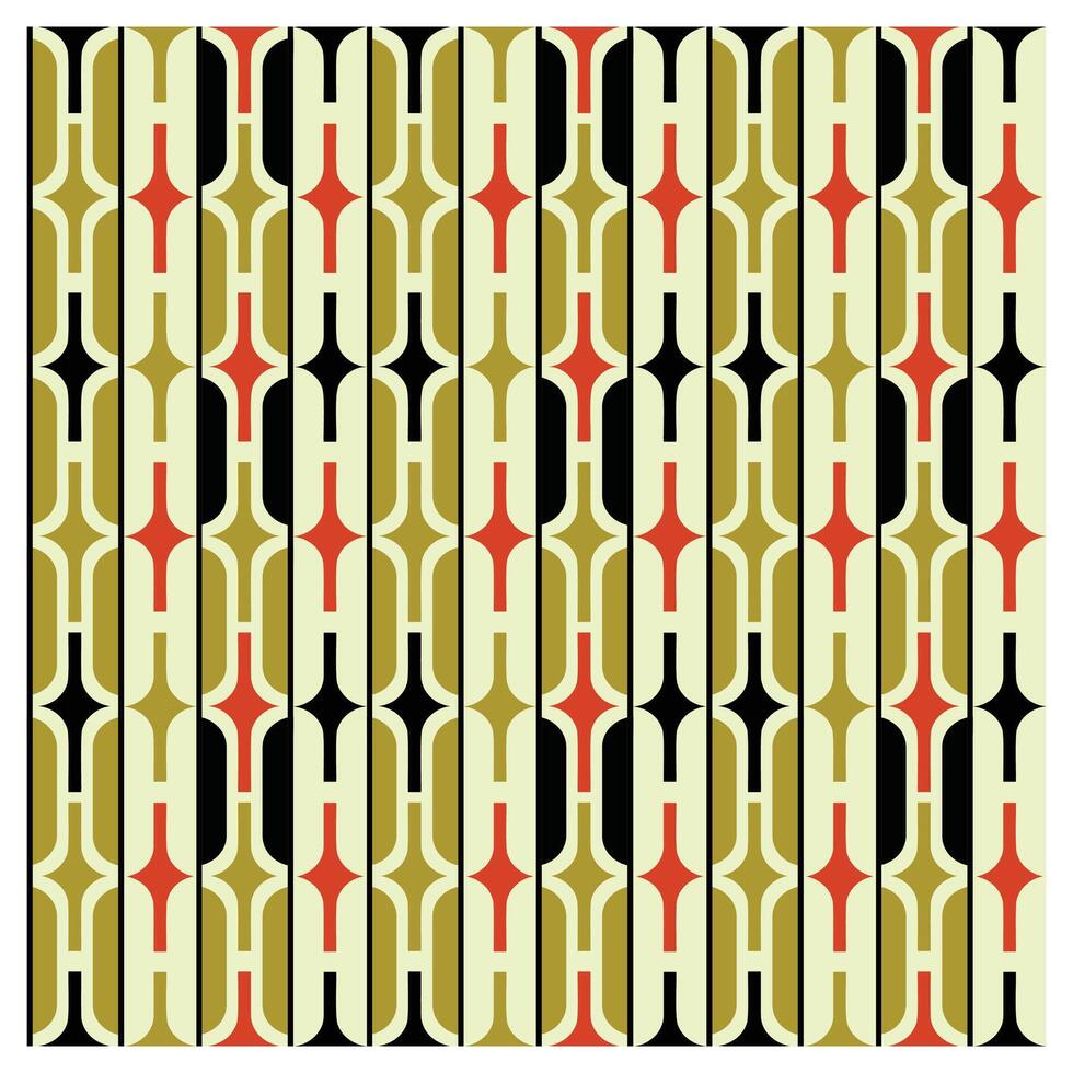 Abstract Geometric Print Pattern with Exotic Background, Seamless Artwork Design to Ready for Work. vector