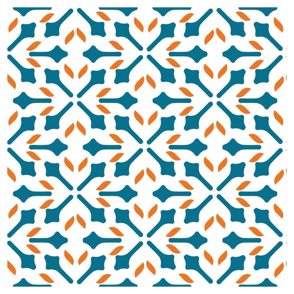Abstract Geometric Print Pattern with Exotic White Background, Seamless Artwork Design to Ready for Work. vector
