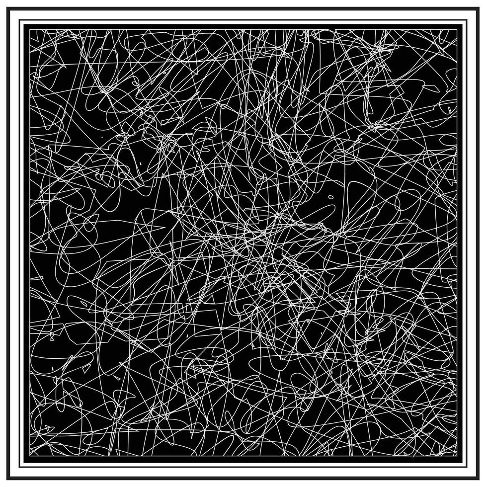 Abstract Geometric Print Pattern with Black Background, Seamless Artwork Design to Ready for Work. vector