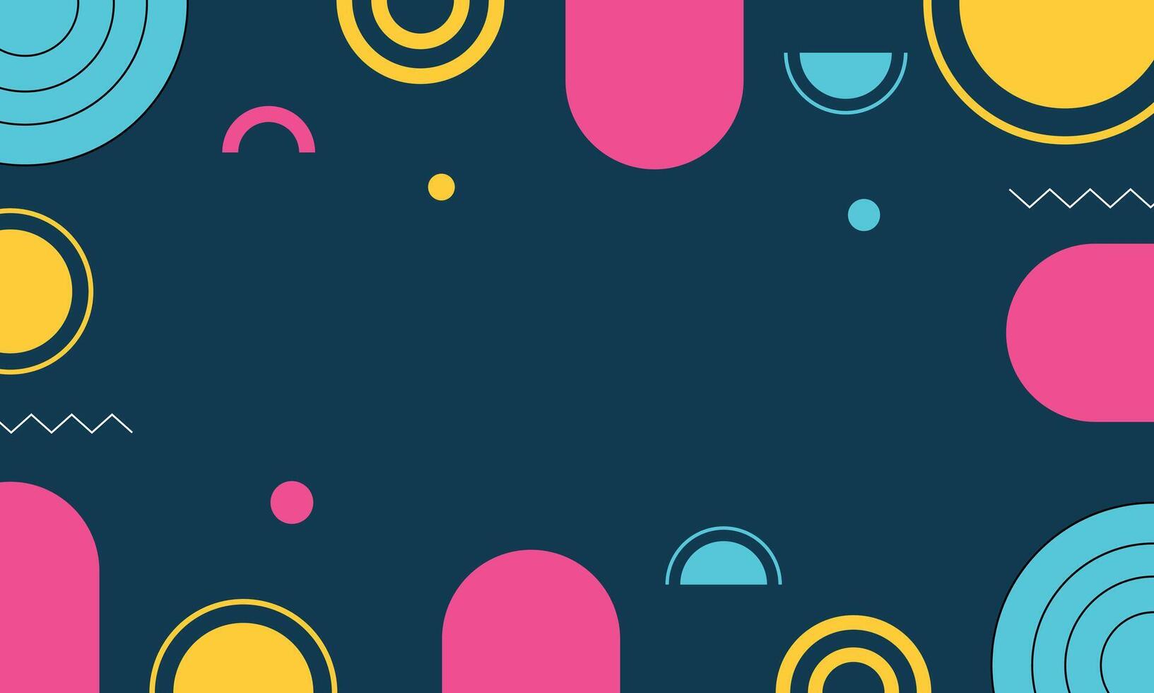 geometric circle background vector