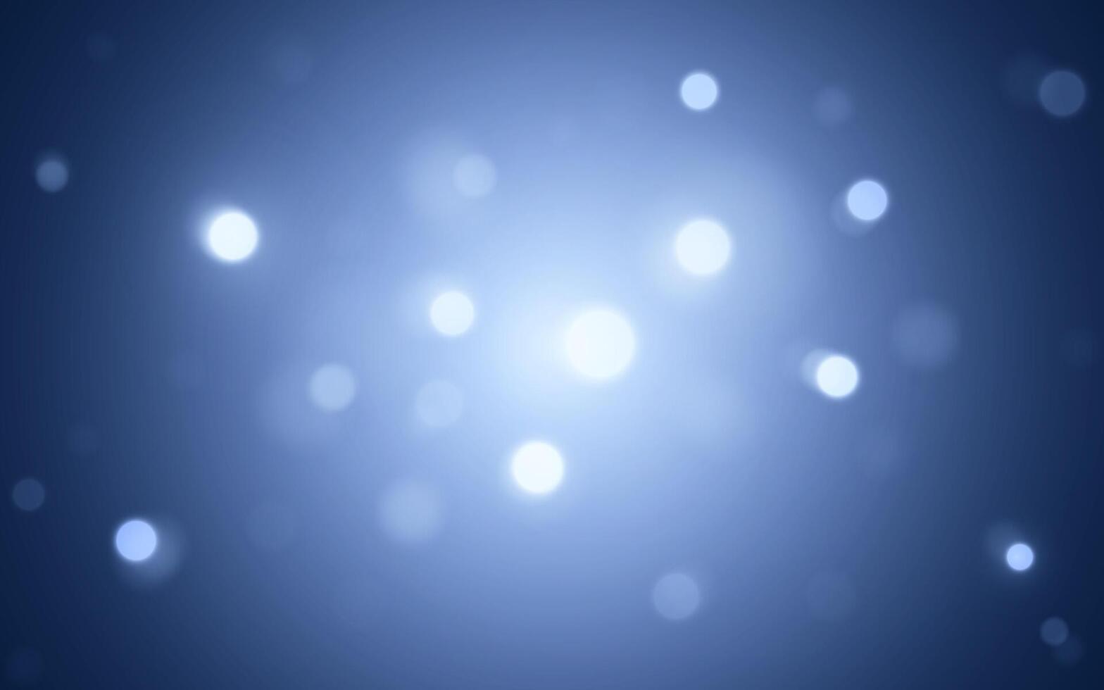Cool Blue Bokeh Lights with Smooth Glow. Abstract Light Background in Shades of Blue and Soft Luminance, Backgrounds decoration vector