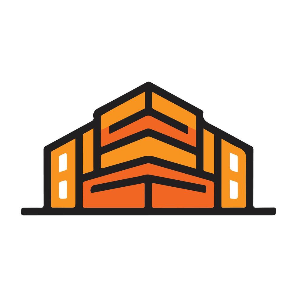 illustration of building vector