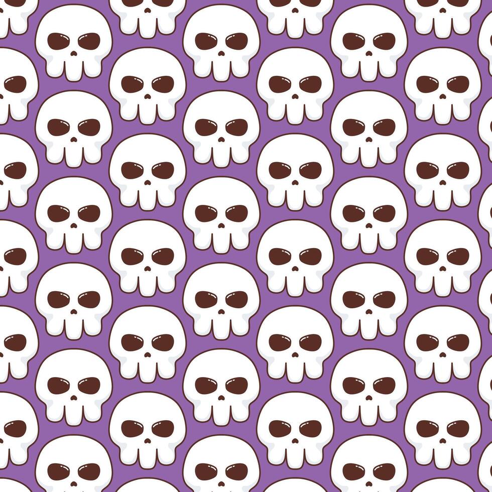Illustration skull helloween pattern. Illustration Background Of Helloween. vector