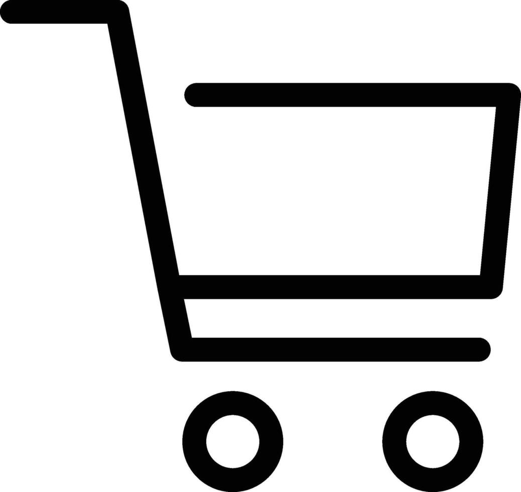 Shopping Cart Icon Isolated on White Background vector
