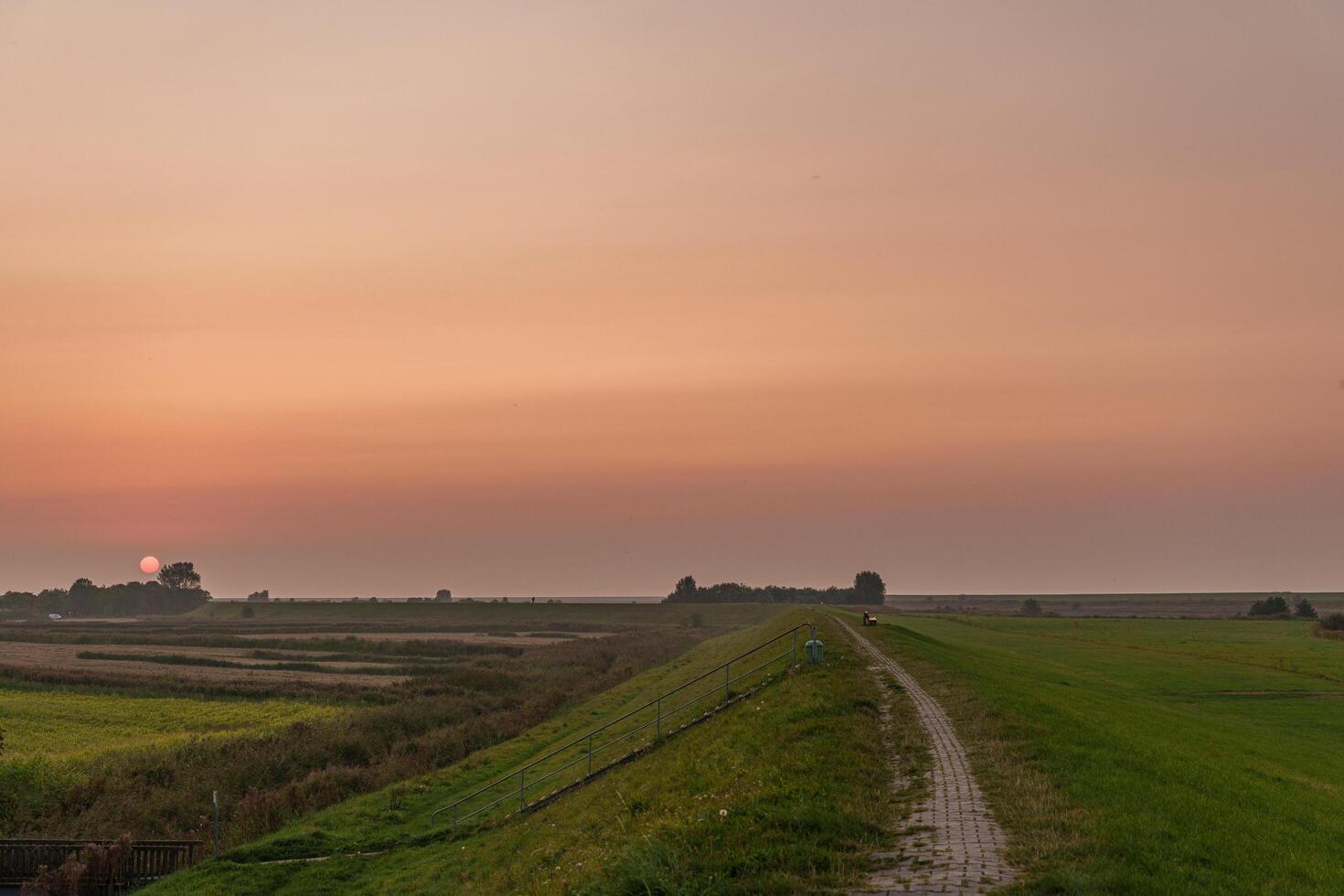 sundown at the north sea photo