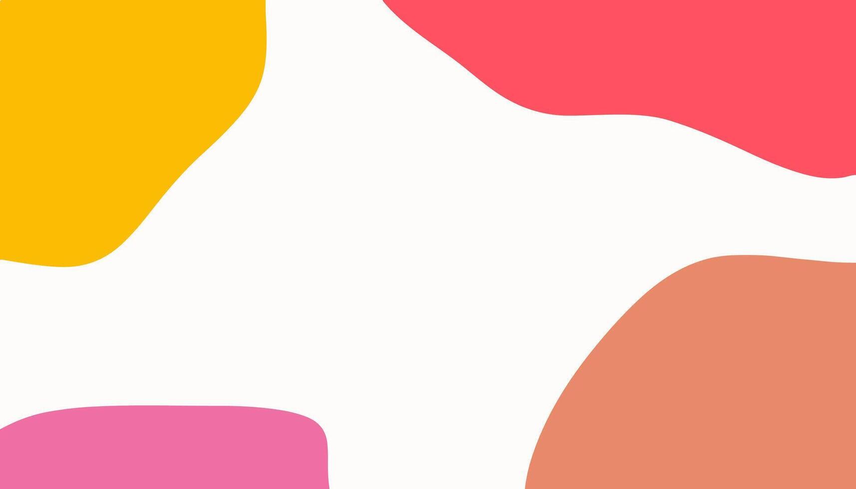 Vibrant abstract shapes on a white background inspire design creativity vector