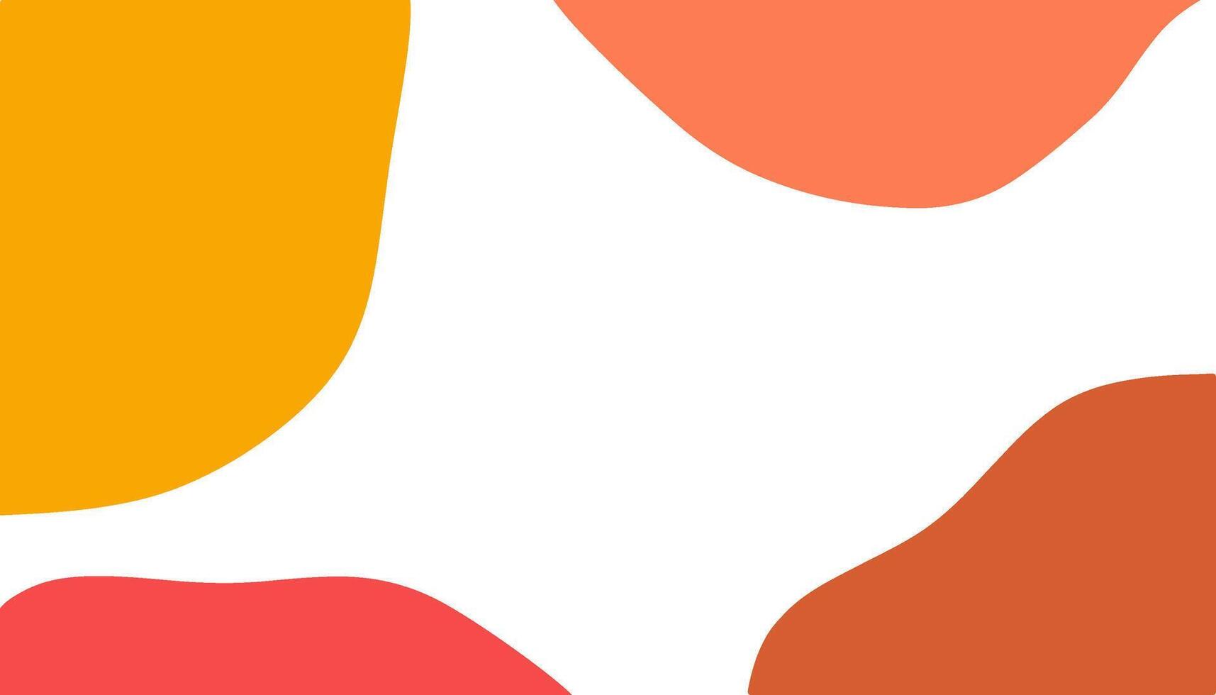 Vibrant abstract shapes on a white background inspire design creativity vector