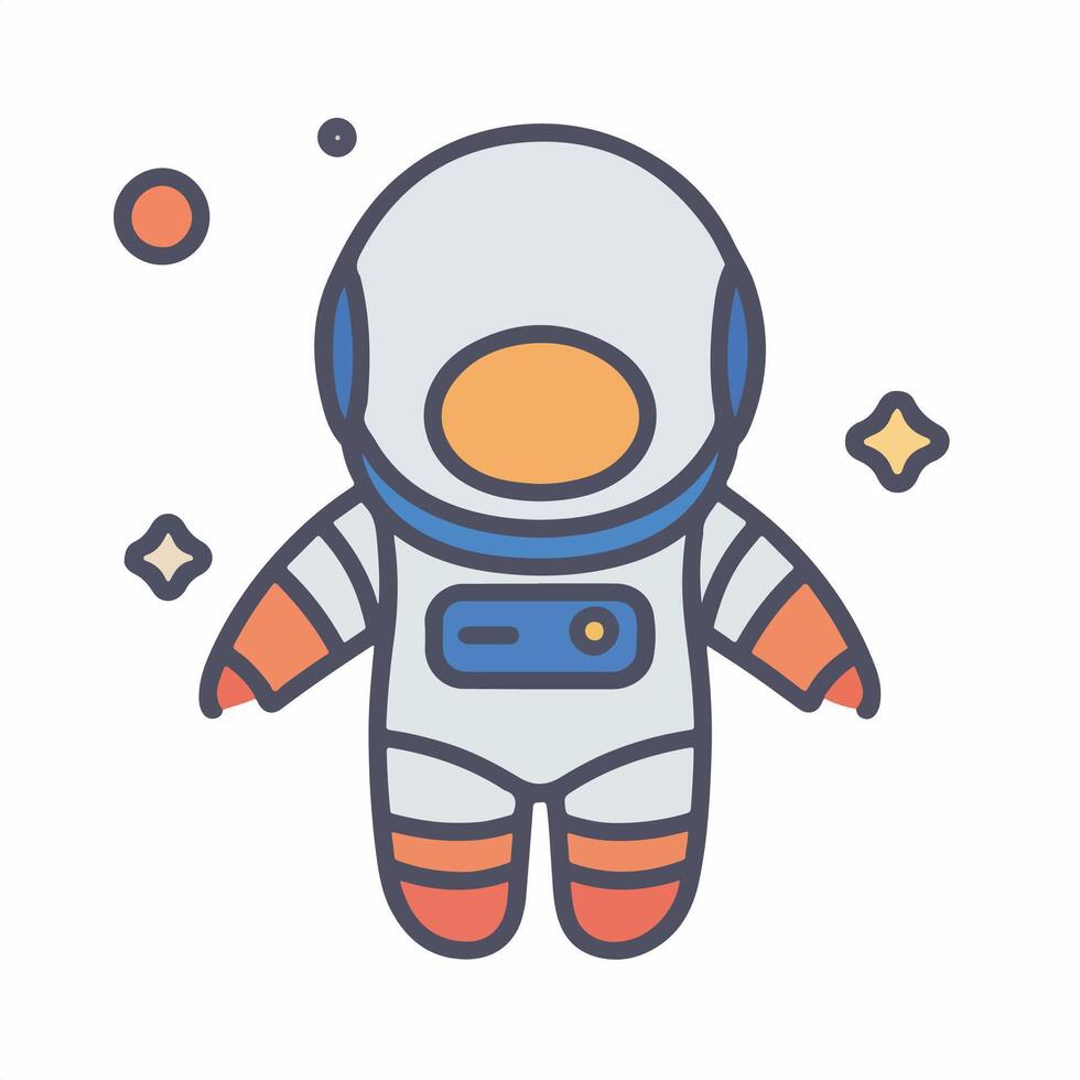 Art and Illustration of astronaut perfect for design vector