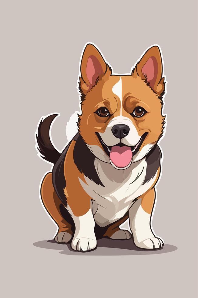 illustration design graphic of cat and dog vector