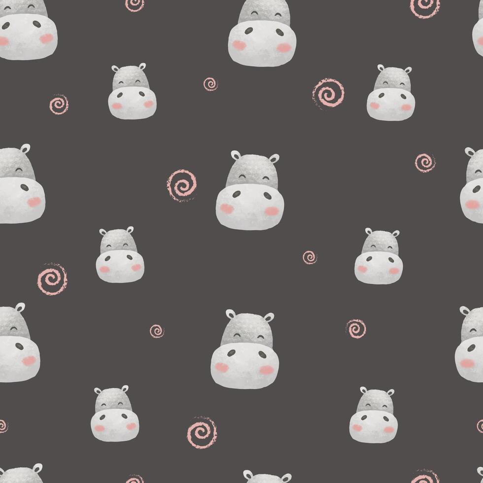 Charming cartoon animals for decorative backgrounds vector