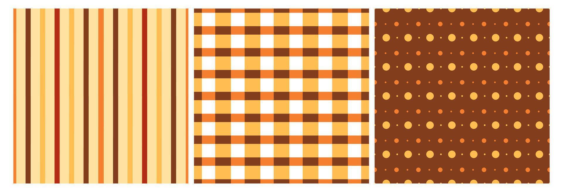 Festive Thanksgiving Day Seamless Pattern Template with Flat Style Illustration vector