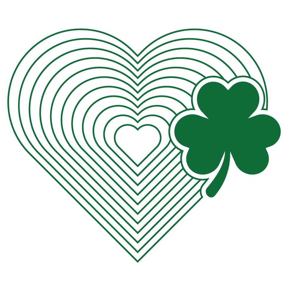 Shamrock clipart design vector