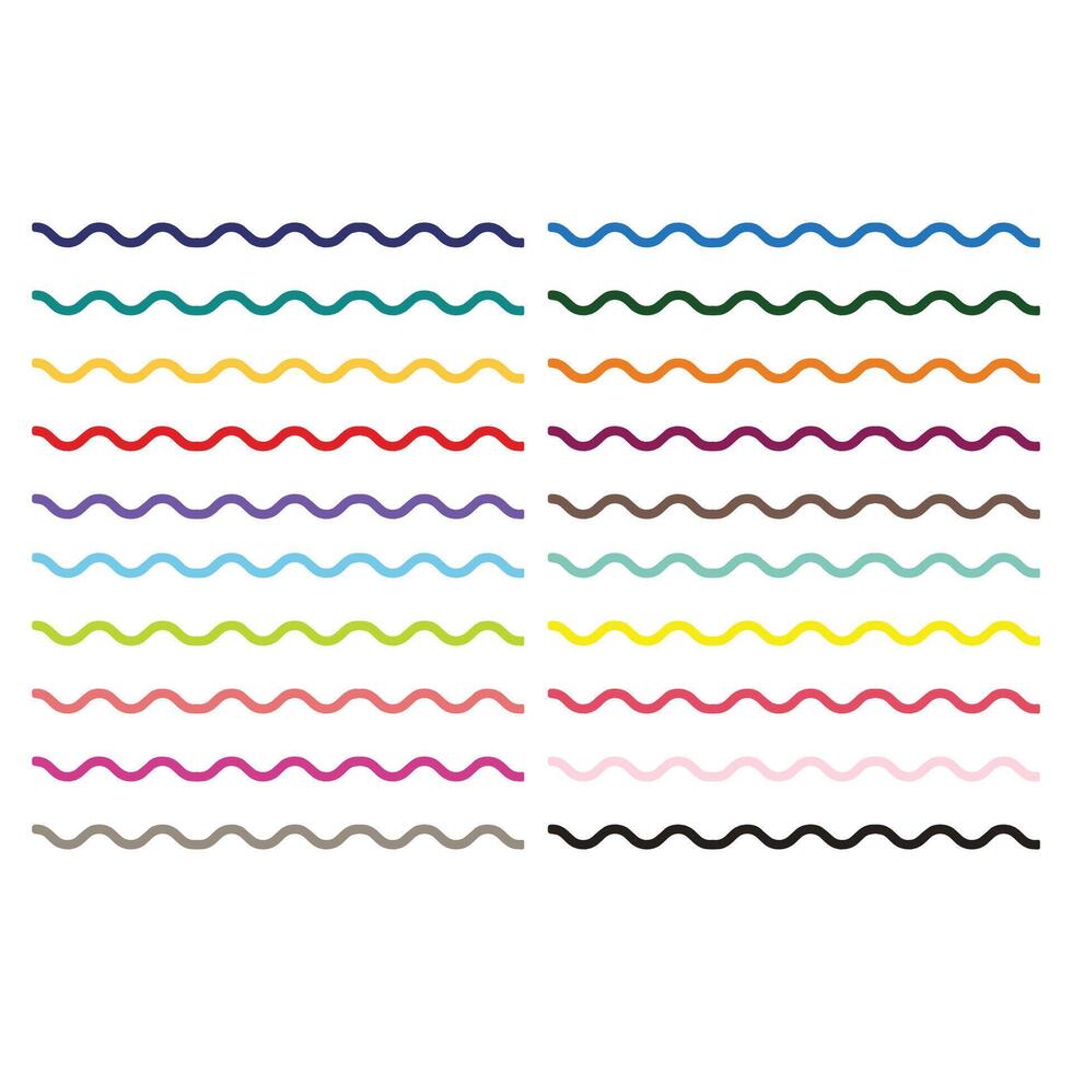 Wave line clipart vector