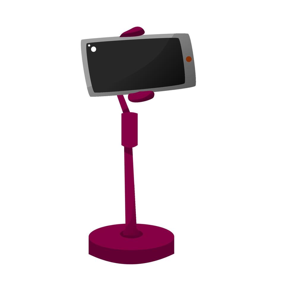 Stand holder with handphone illustration vector