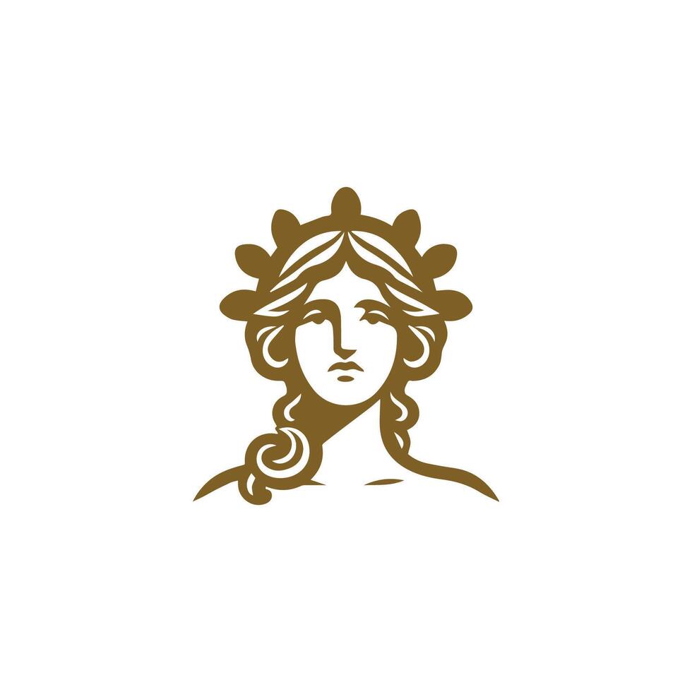 Aphrodite Lady Logo vector