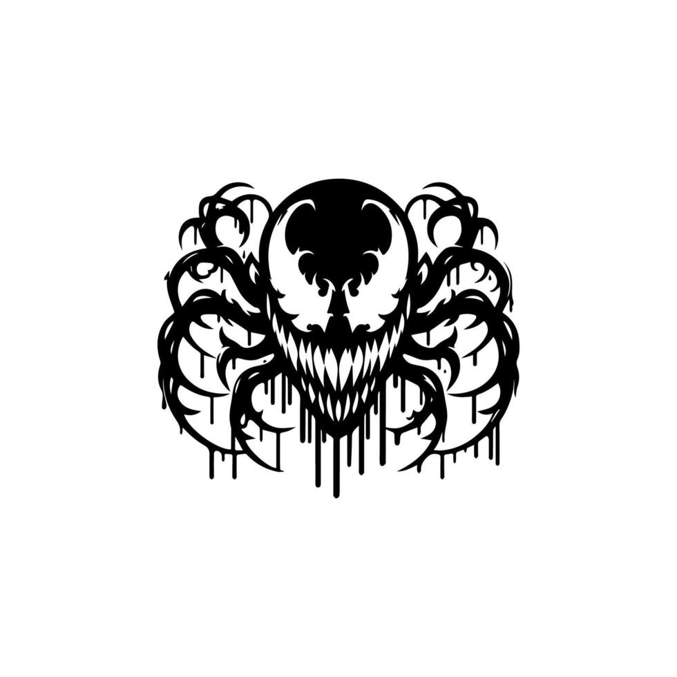 Venom symbiote logo vector