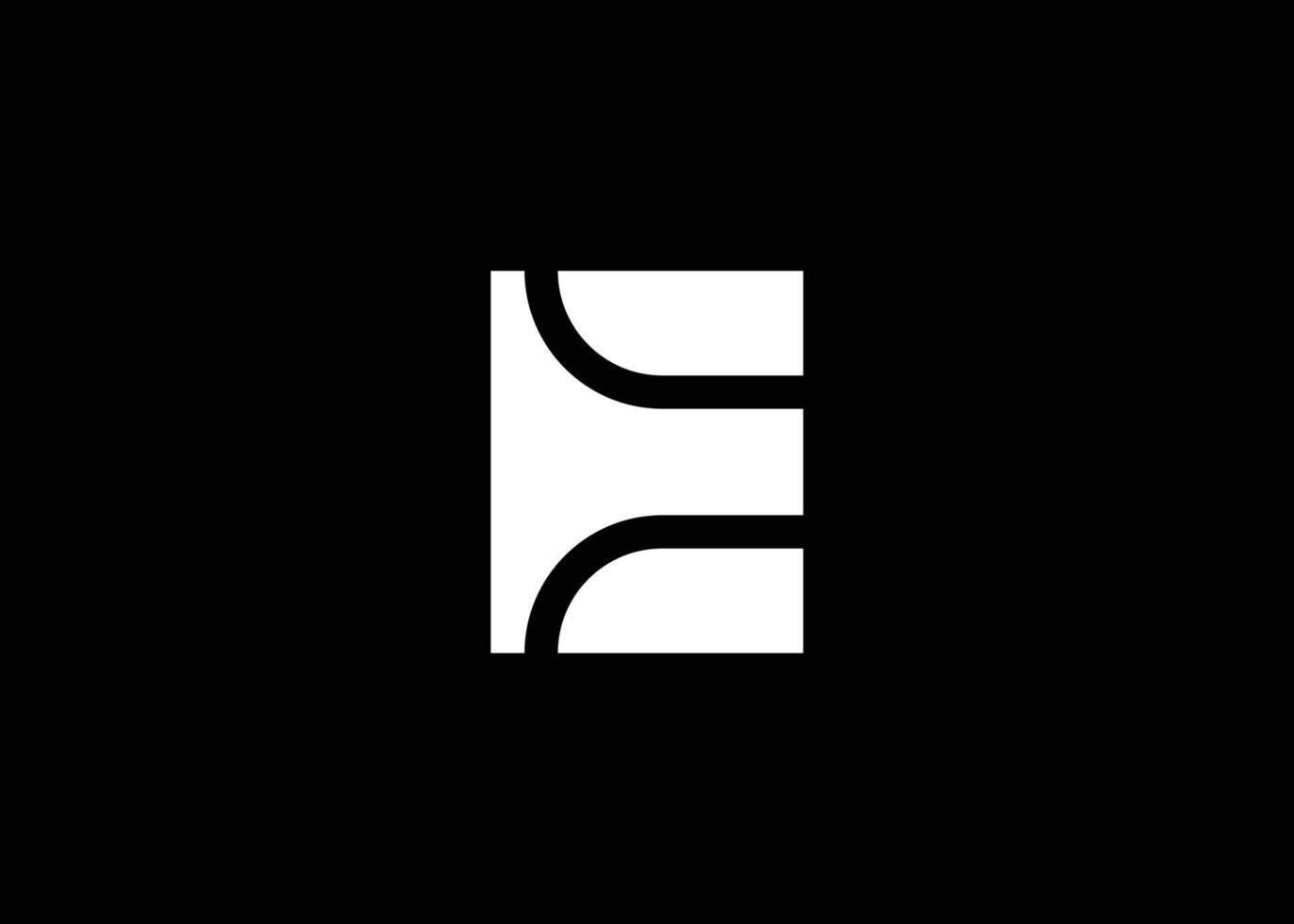 Letter T E logo. Modern style letter T E logo vector