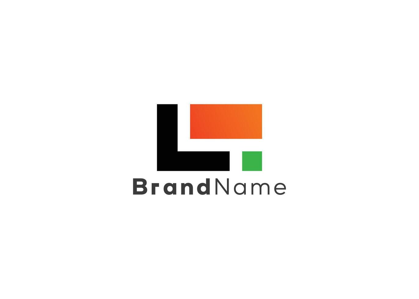 L logo design vector
