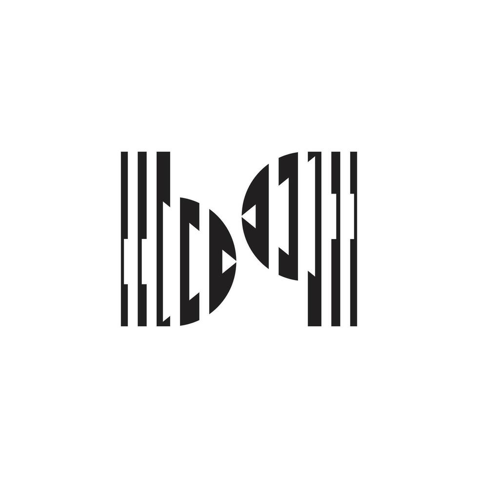 letter b q silhouette motion stripes arrow logo vector