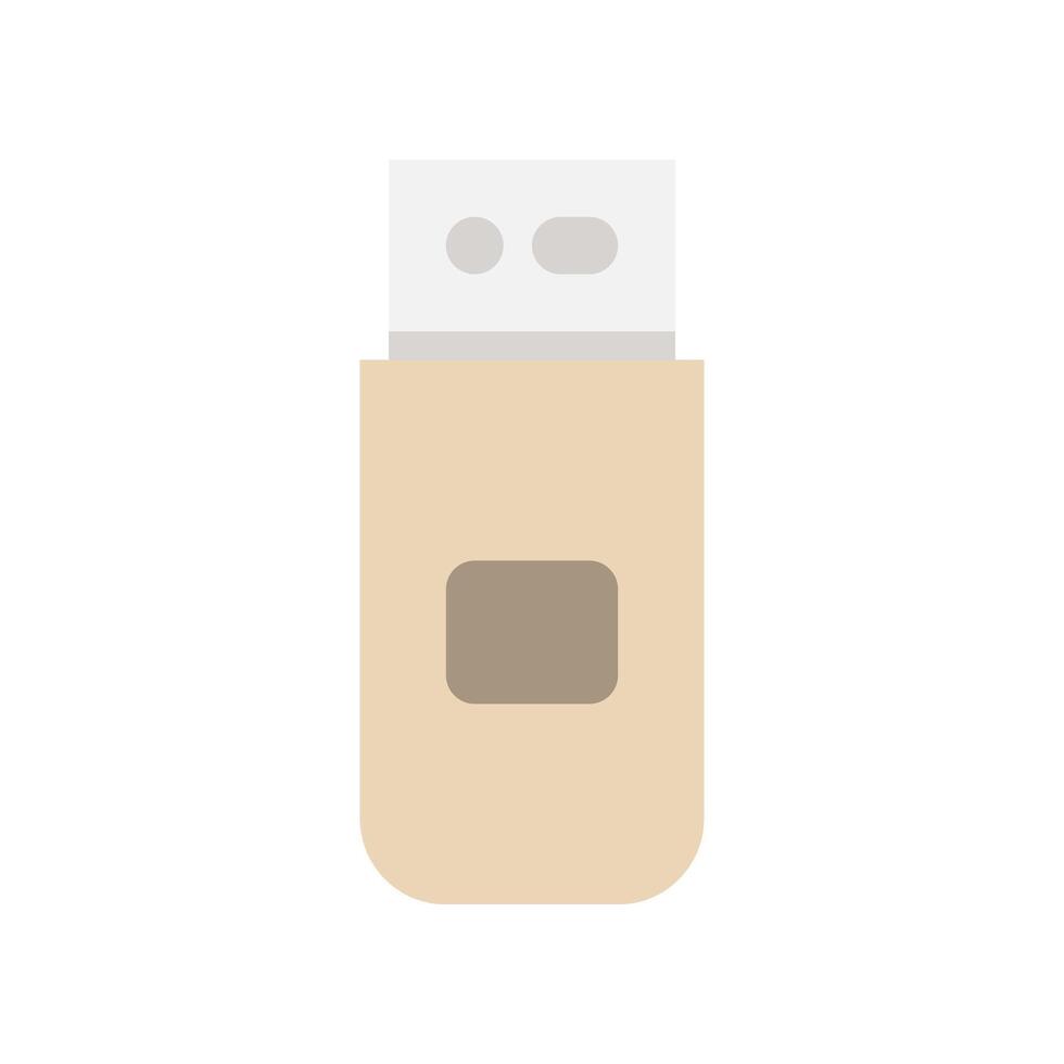 Usb drive flat icons. symbol technology for databases, files and digital. vector