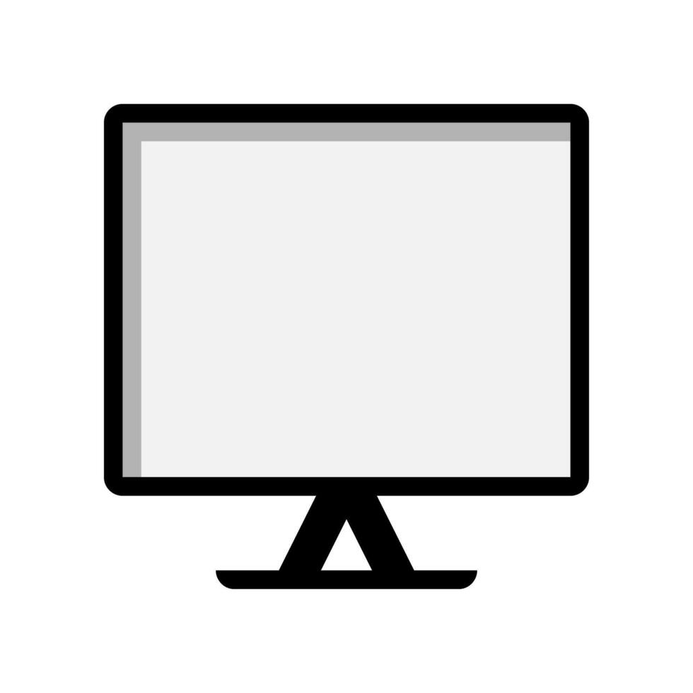 Monitors flat icons. computer screen symbols for intuitive interface elements. vector