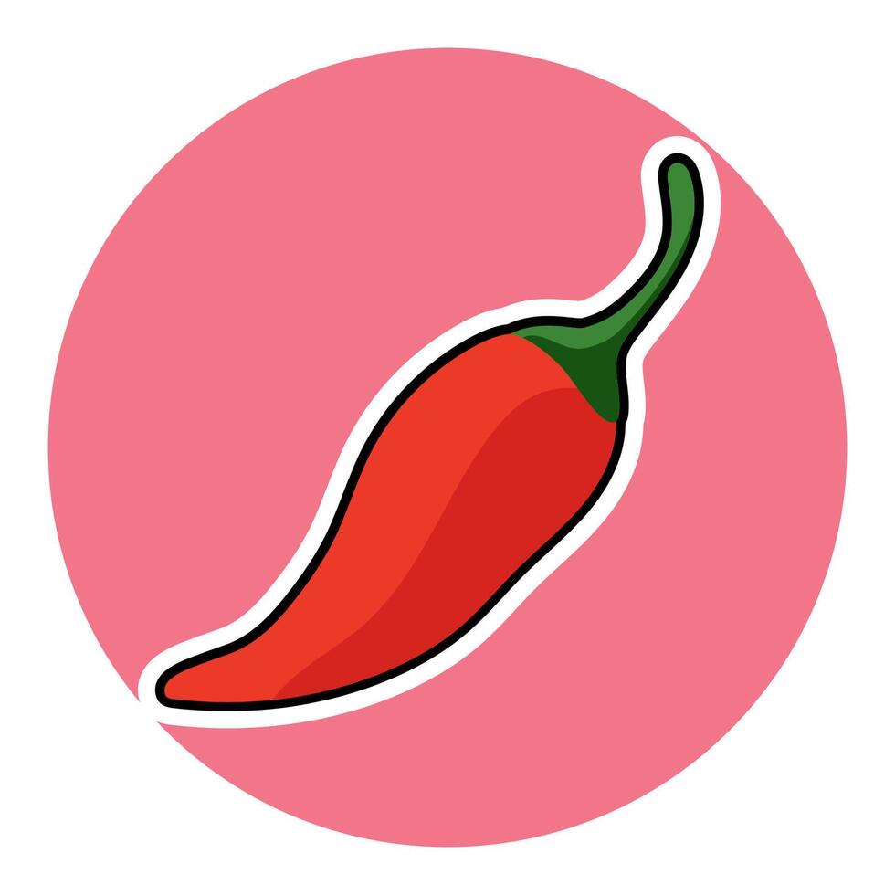 Chili icon graphic design illustration vector