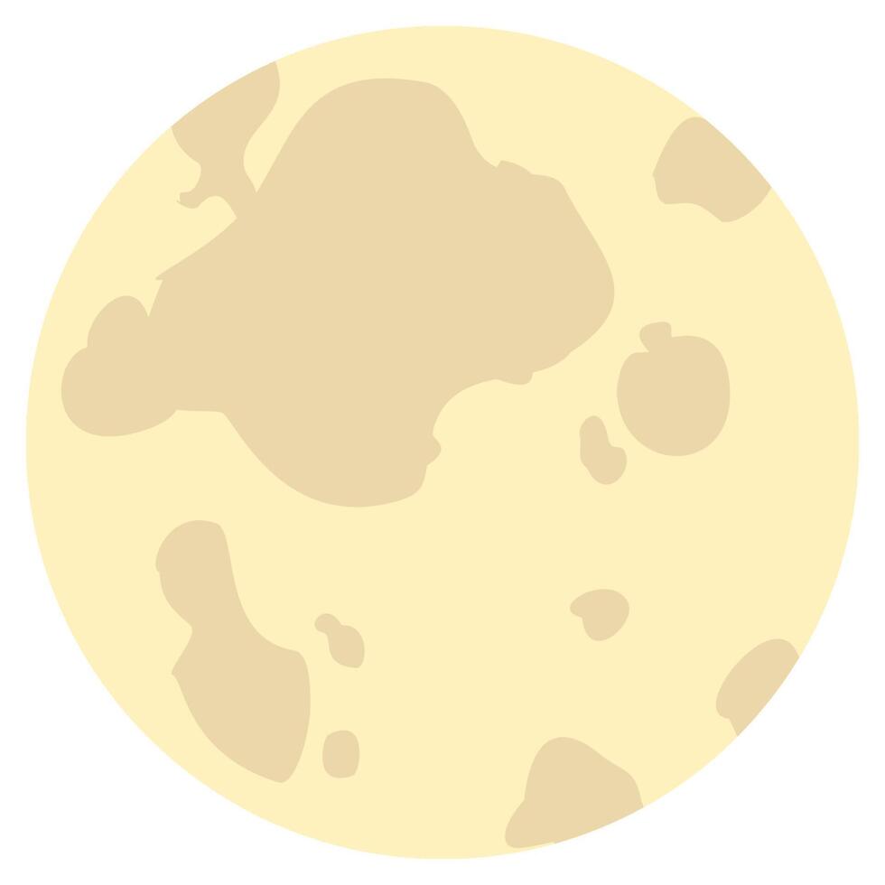 Minimalist moon icon vector