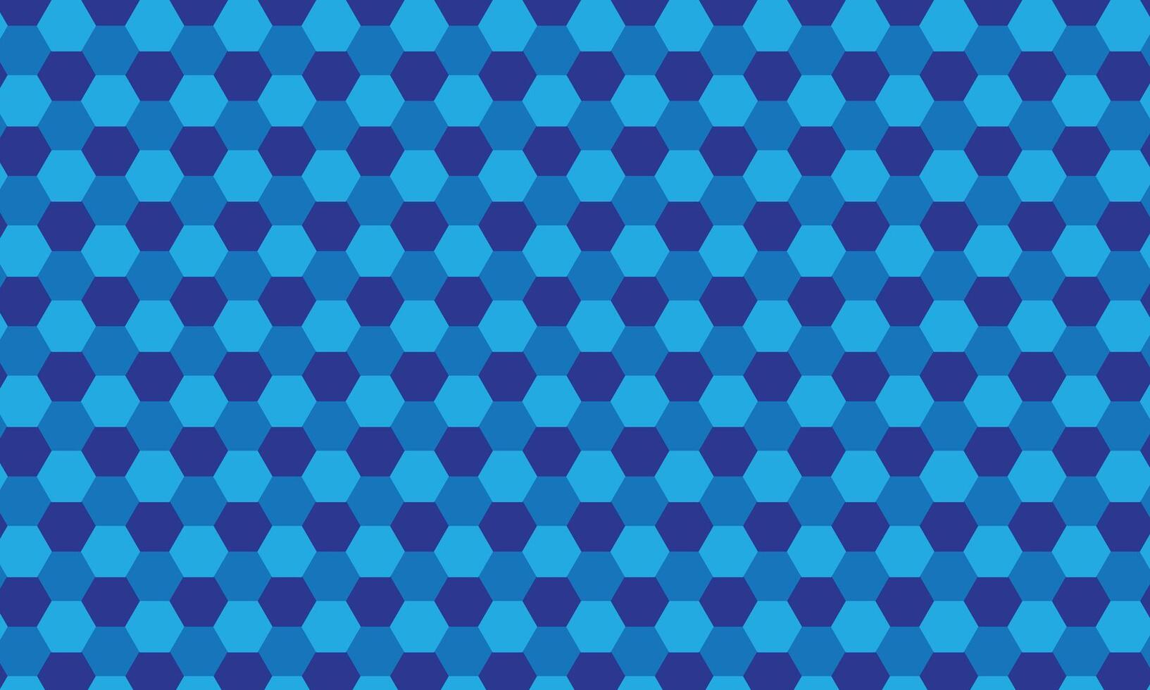 Cool Blue Hexagonal Bliss Pattern vector