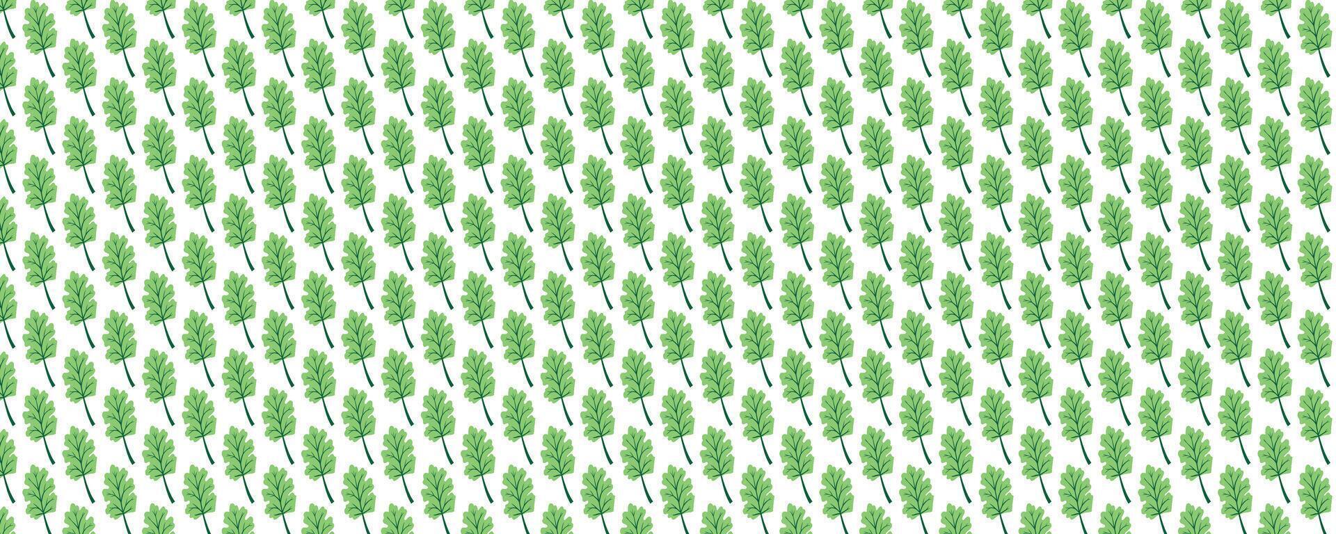 Vibrant Green Leaf Array Pattern vector