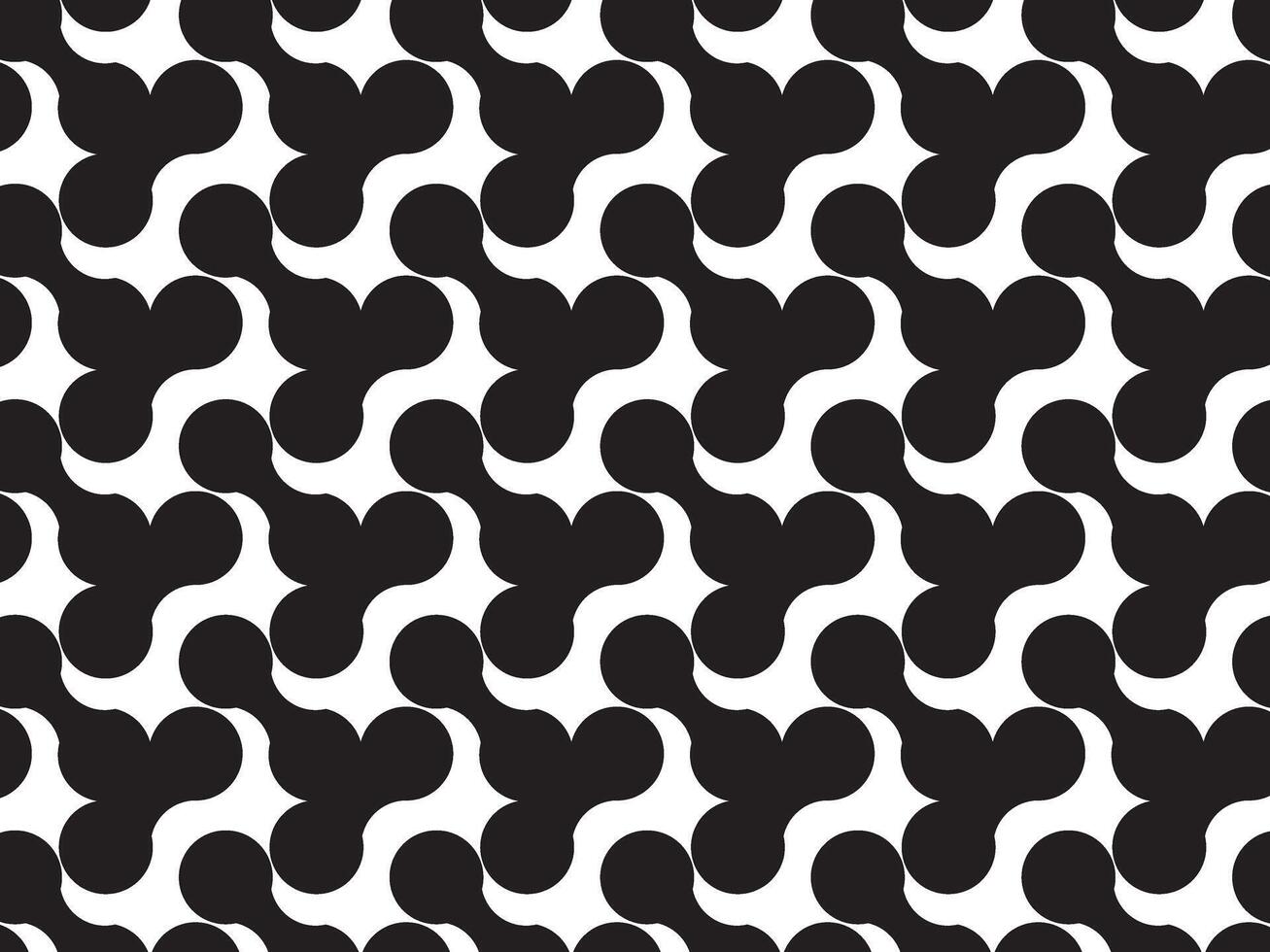 A black and white pattern with a large number of meta ball shapes vector