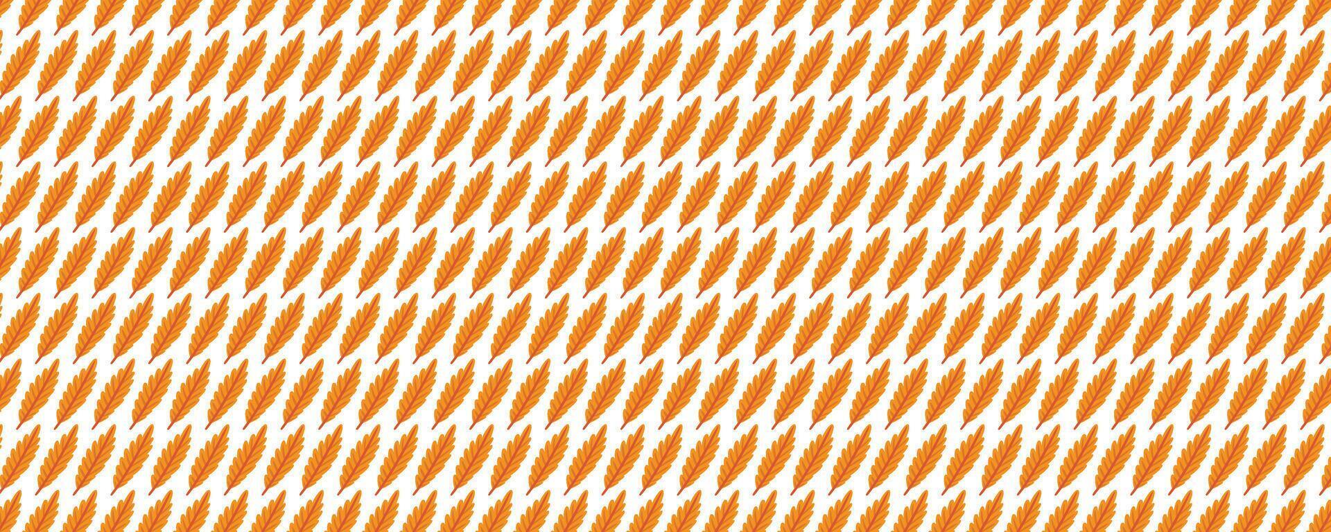 Orange Leaf Zigzag Pattern vector