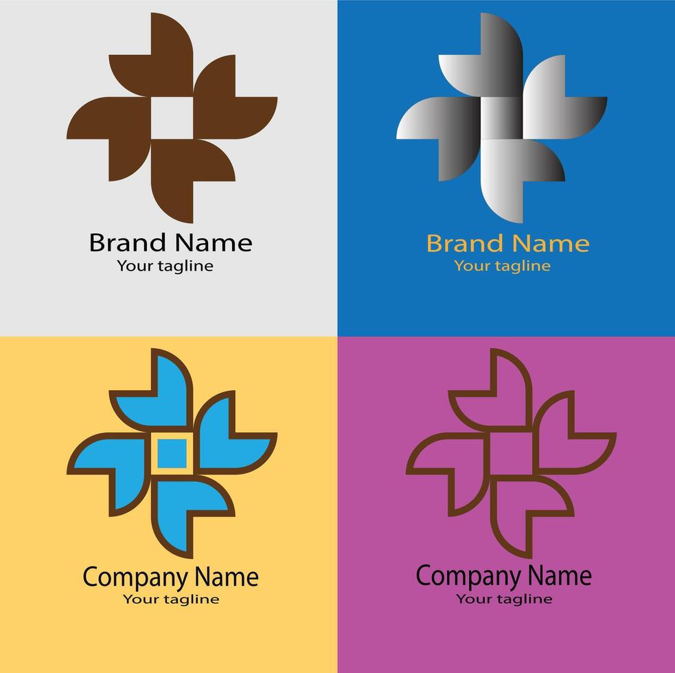 Awesome abstract logo for business company. vector
