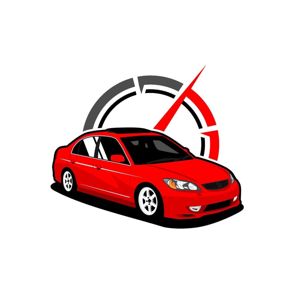realistic vehicle sports car speed illustration vector