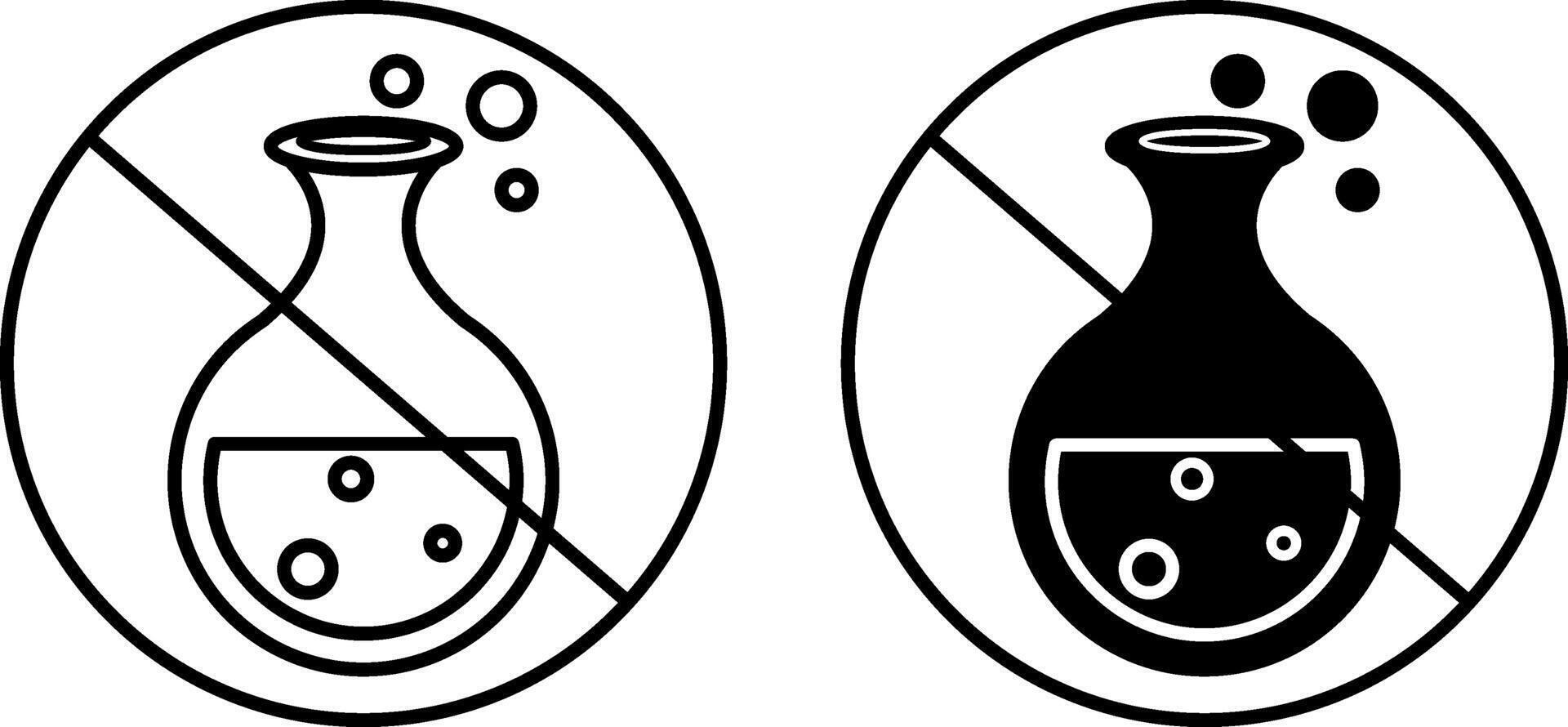 Chemical Free Icons. Black and White Icons. Organic Products, No Additives or Preservatives. Natural Food Products. Organic Farming Concept vector