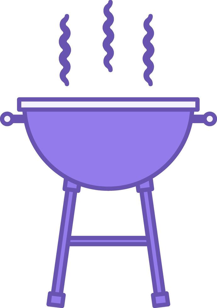 Barbecue Colored Icon. Grill, Cooking. Camping. Camping and Tourism Concept vector