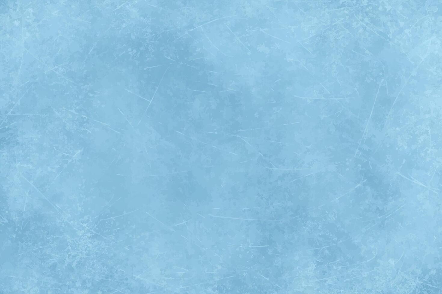 Cool Blue Watercolor Background with Ice Rink Texture and Skating Marks for Winter Season vector