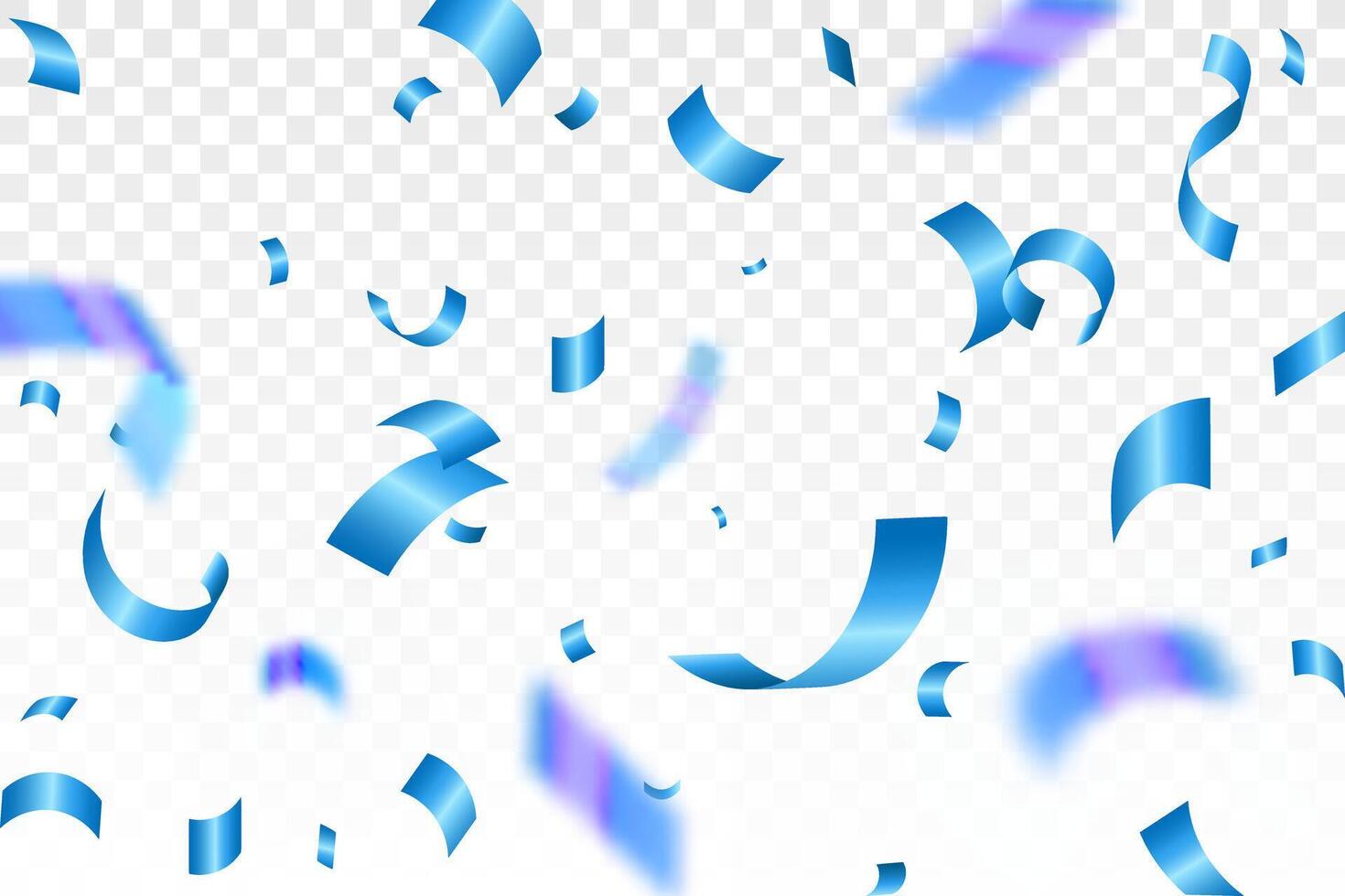 Blue confetti. Confetti celebration party abstract background design, Falling shiny blue confetti isolated on a background, Celebration carnival ribbons, confetti, vector