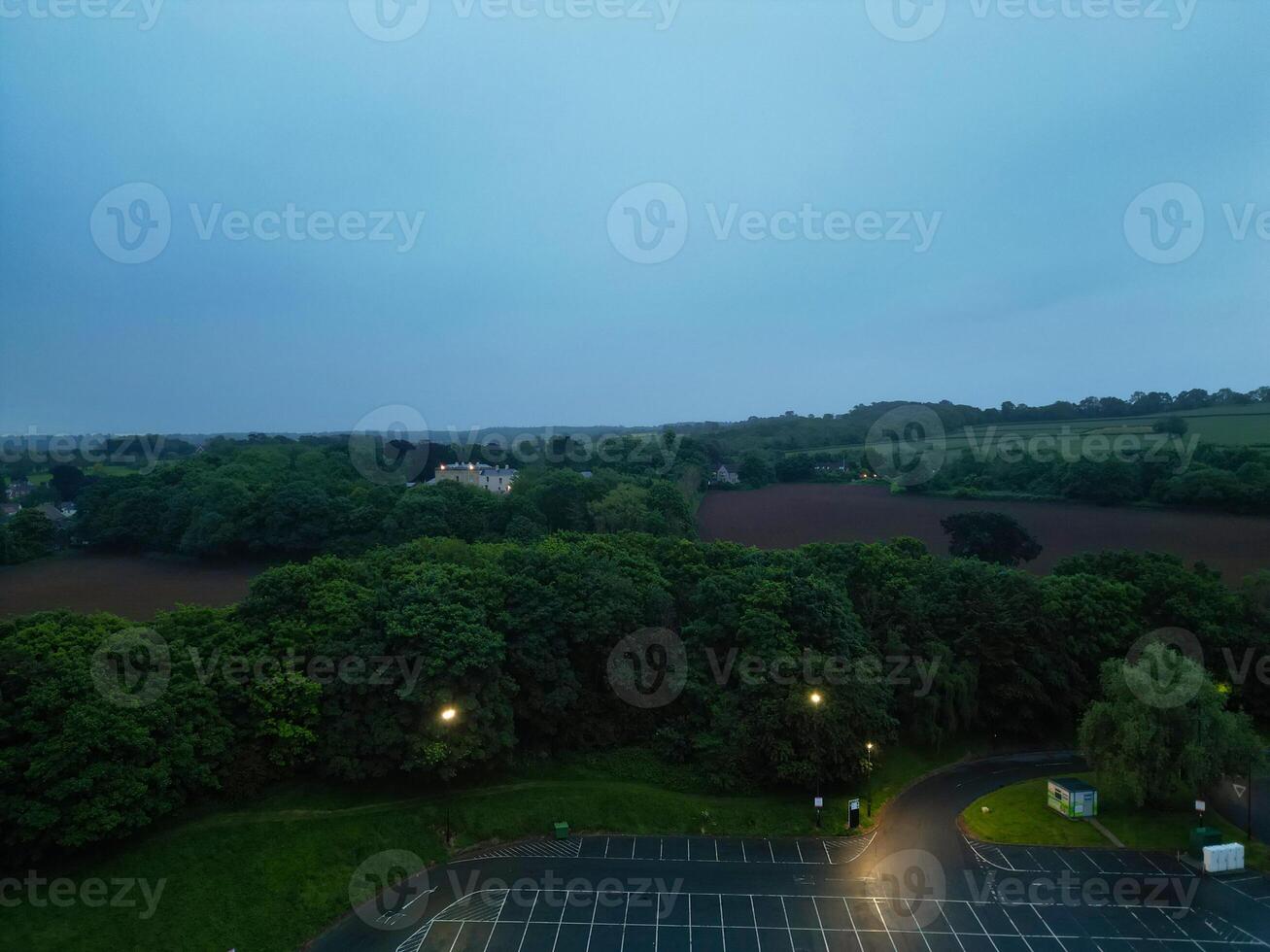 An Aerial View of Buildings at Central Bristol City of Southwest of England, United Kingdom. May 27th, 2024. The High Angle Footage Was Captured with Drone's Camera from High Altitude. photo