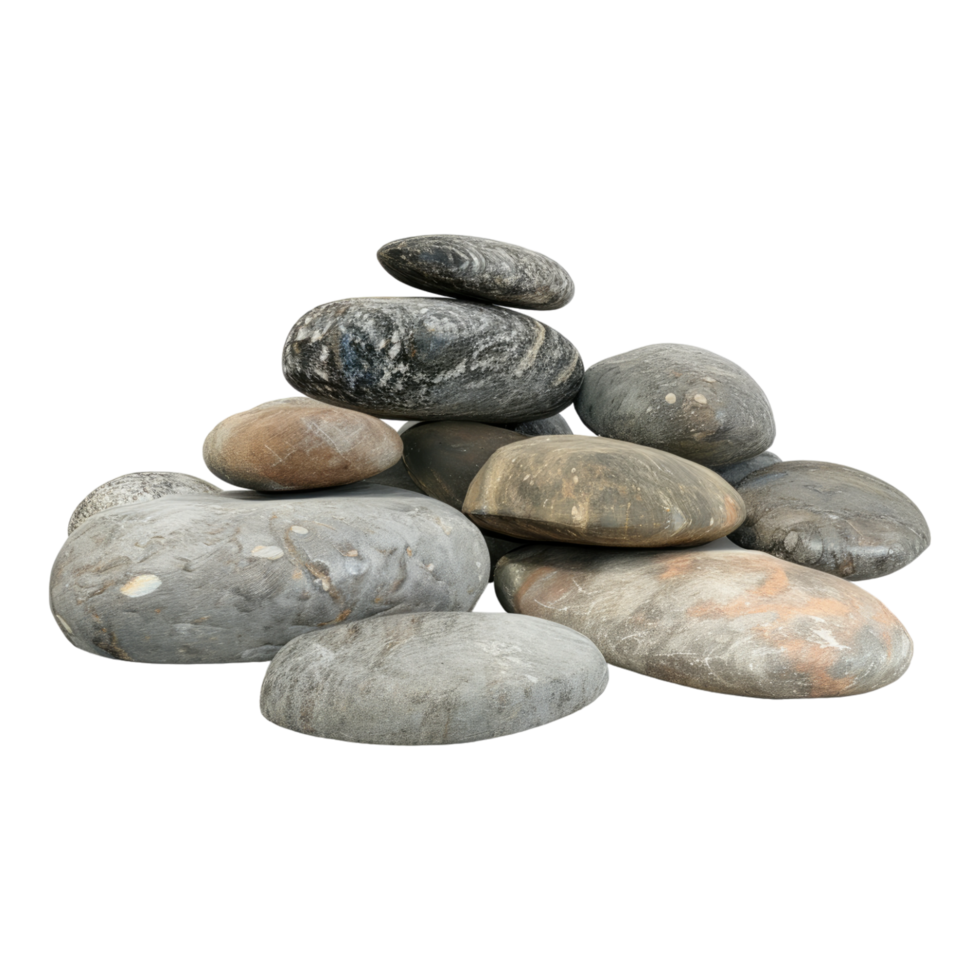 A pile of rocks on a black background png