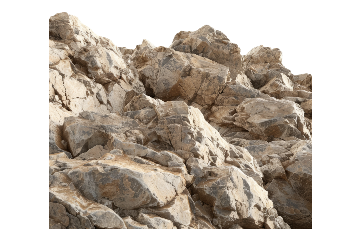 A rock formation with a black background png