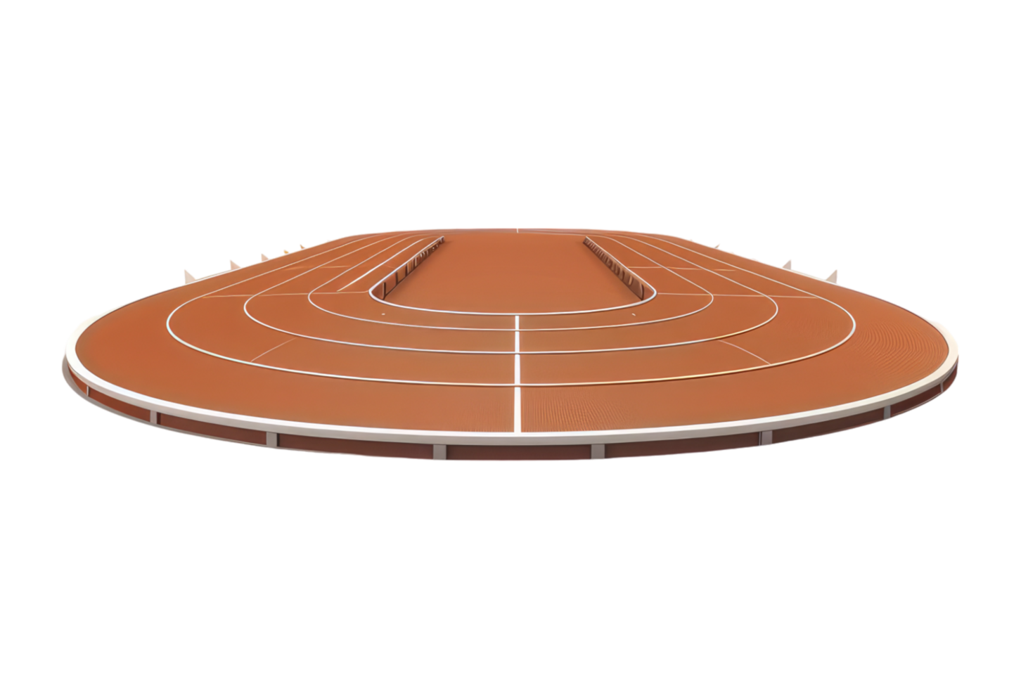 An orange track running track on a black background png