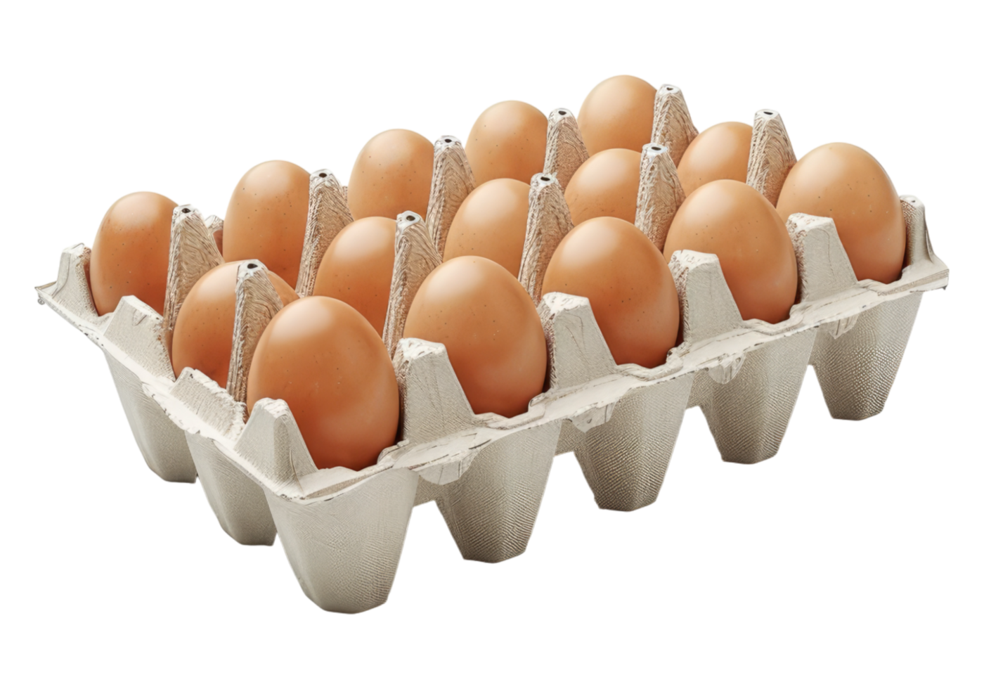 Eggs in carton on black background png