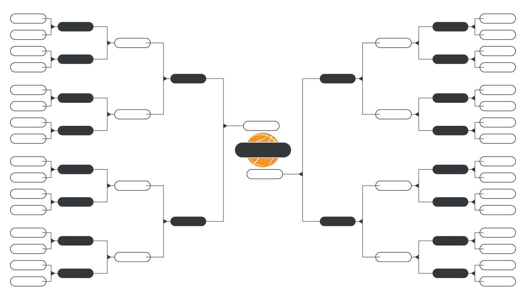Basketball Bracket Empty tournament Bracket 51814524 Vector Art at Vecteezy