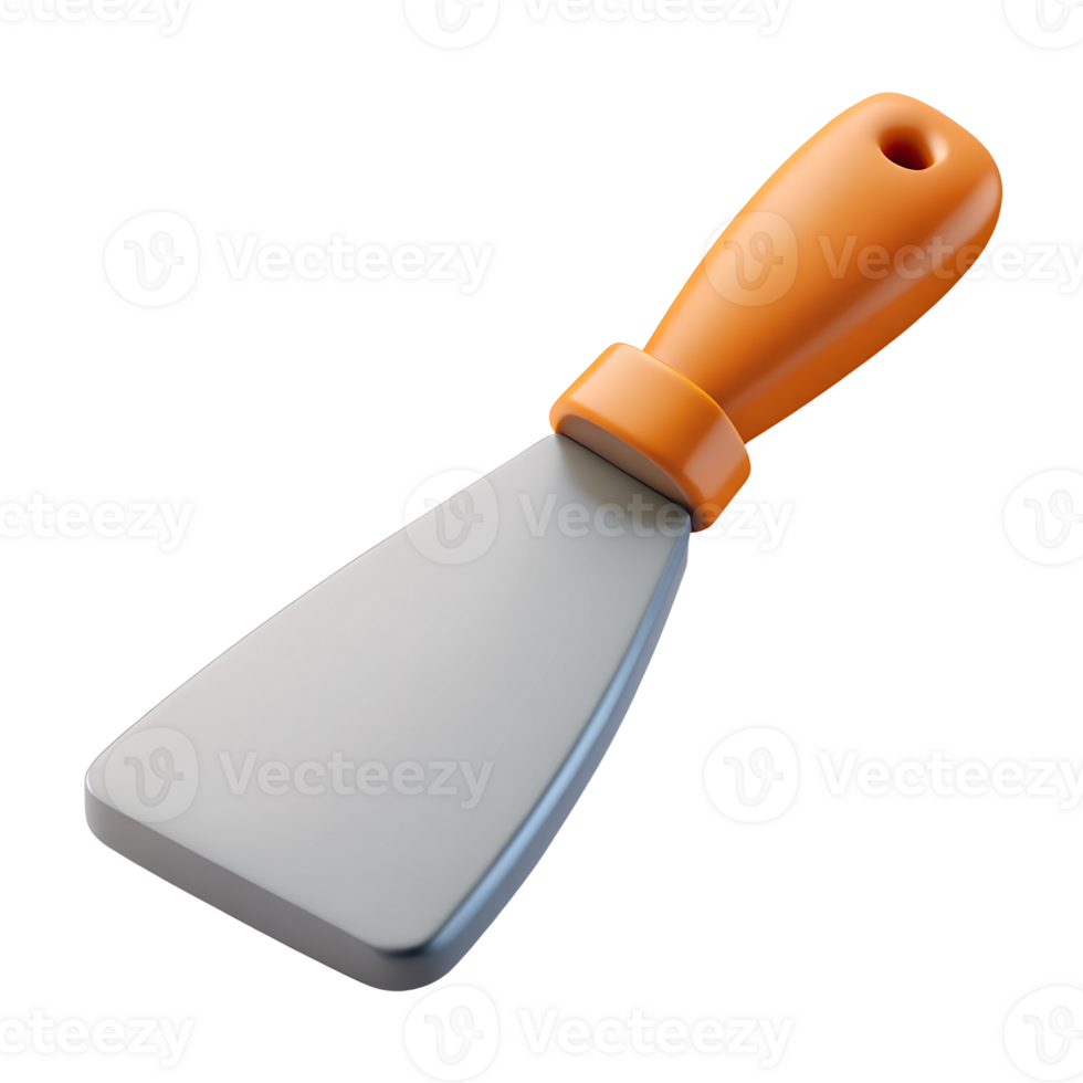 3d spatula with isolated. High quality photo png