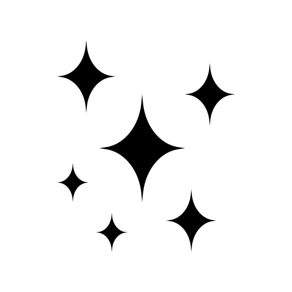 Shine icon. Twinkle star icon. Clean star icon. vector